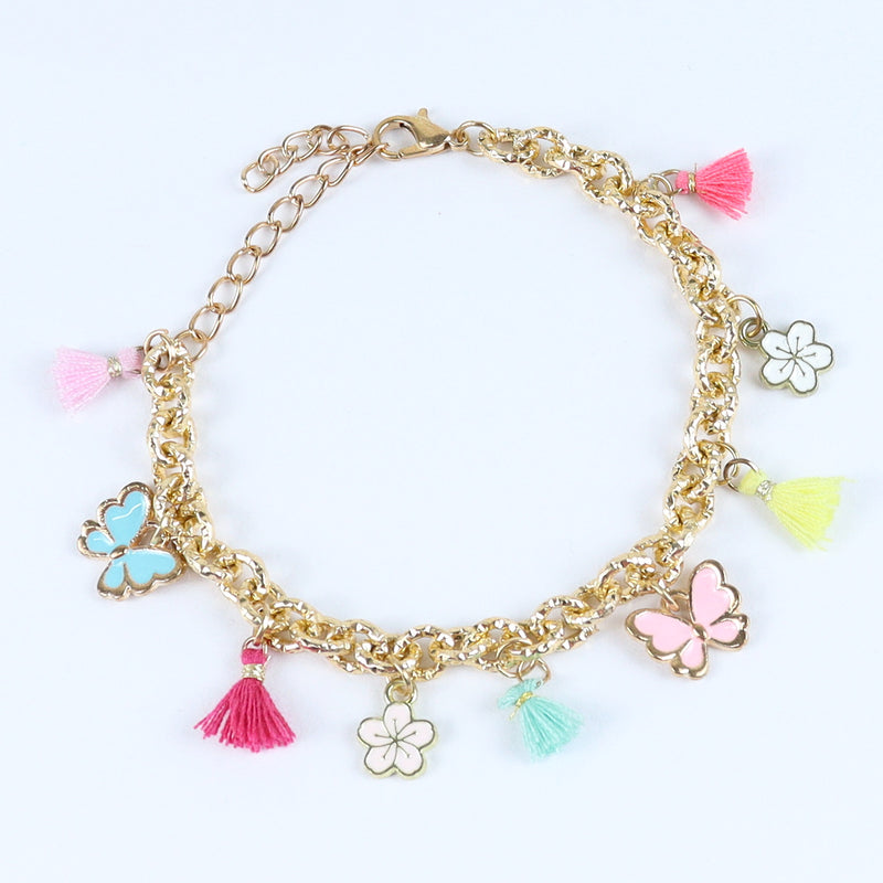 Butterfly Charms Girls Bracelet Rakhi