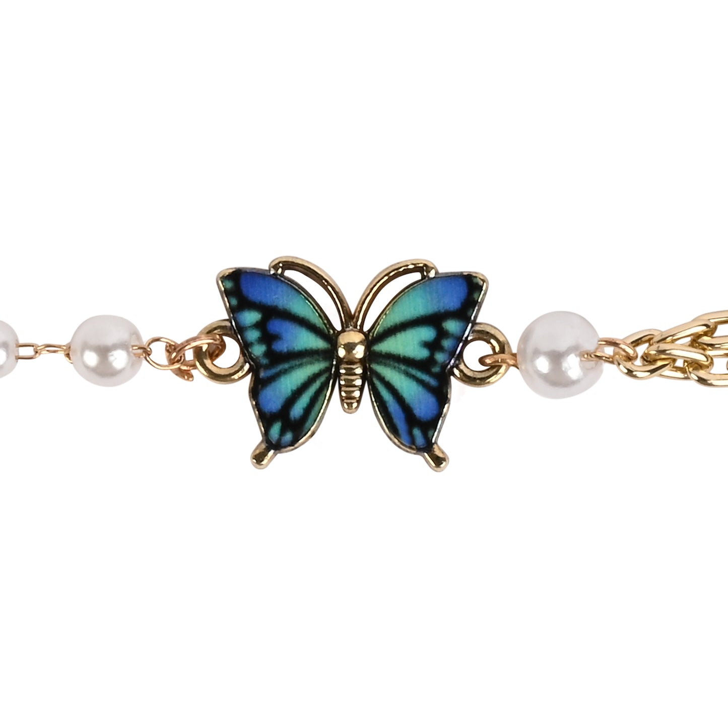 Butterfly Charm Bracelet Rakhi for Girls