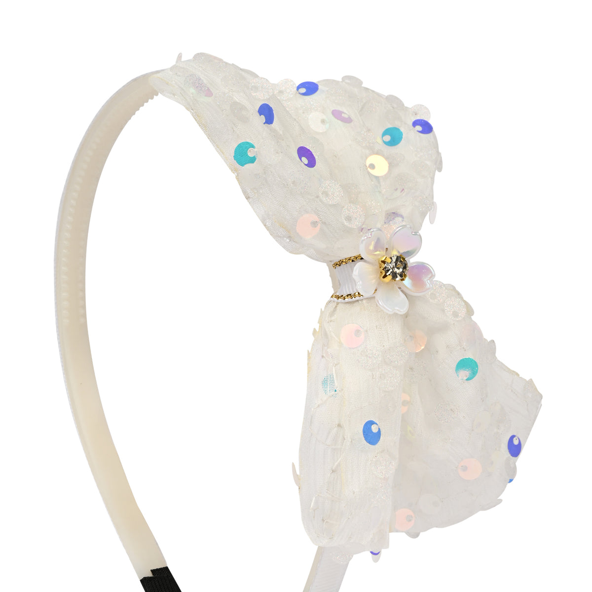 Sequin Bow Embellished Hairband