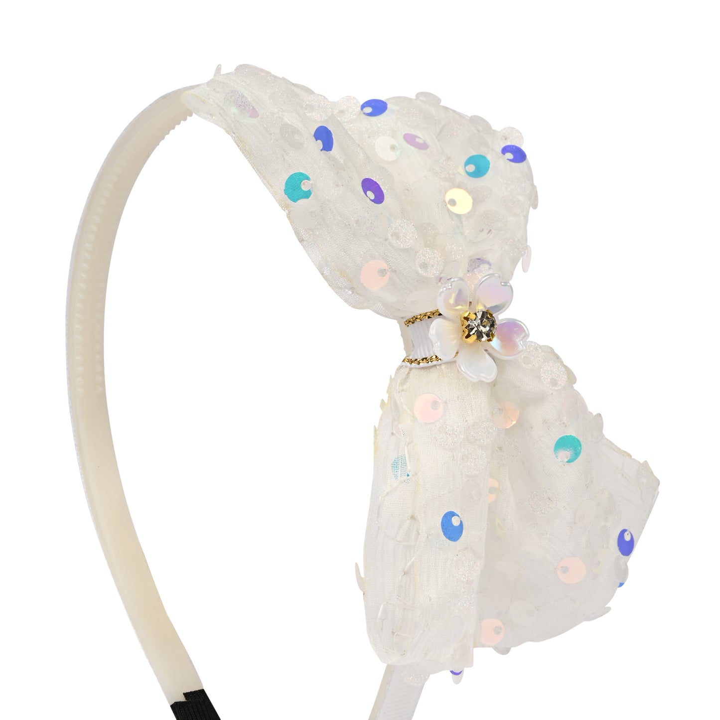 Sequin Bow Embellished Hairband
