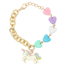 Load image into Gallery viewer, Unicorn Rainbow Charm Necklace Jewellery Set
