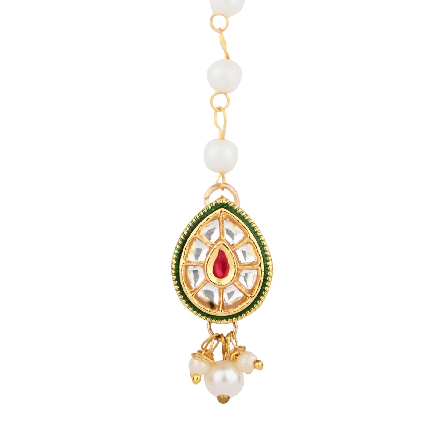 Kundan Stone Maang Tikka for Girls