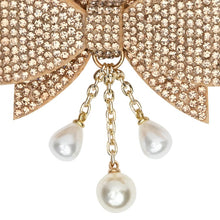 Load image into Gallery viewer, Glitter Bow Beaded Tassel Hair Clip
