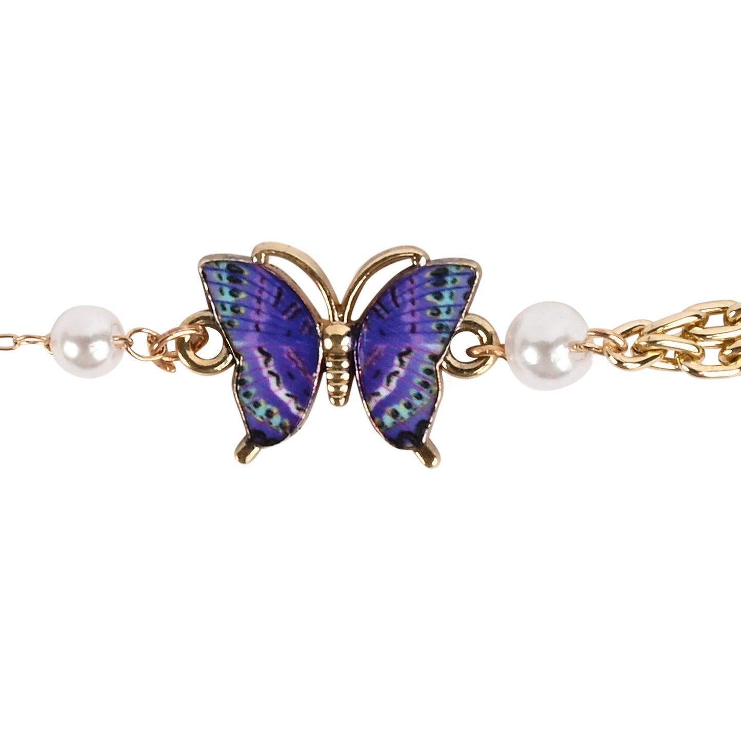 Butterfly Charm Girls Bracelet Rakhi