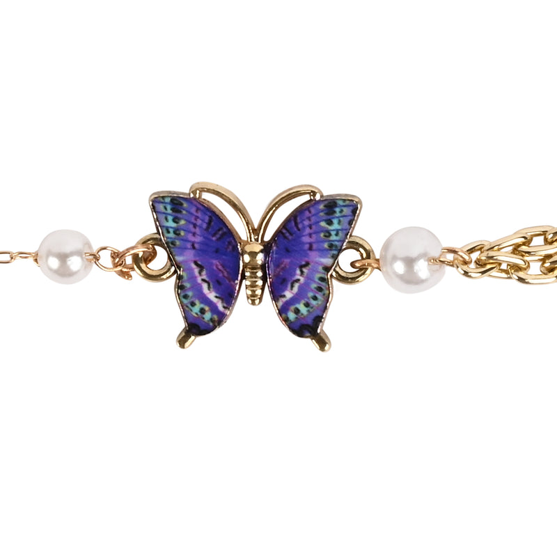Butterfly Charm Girls Bracelet Rakhi