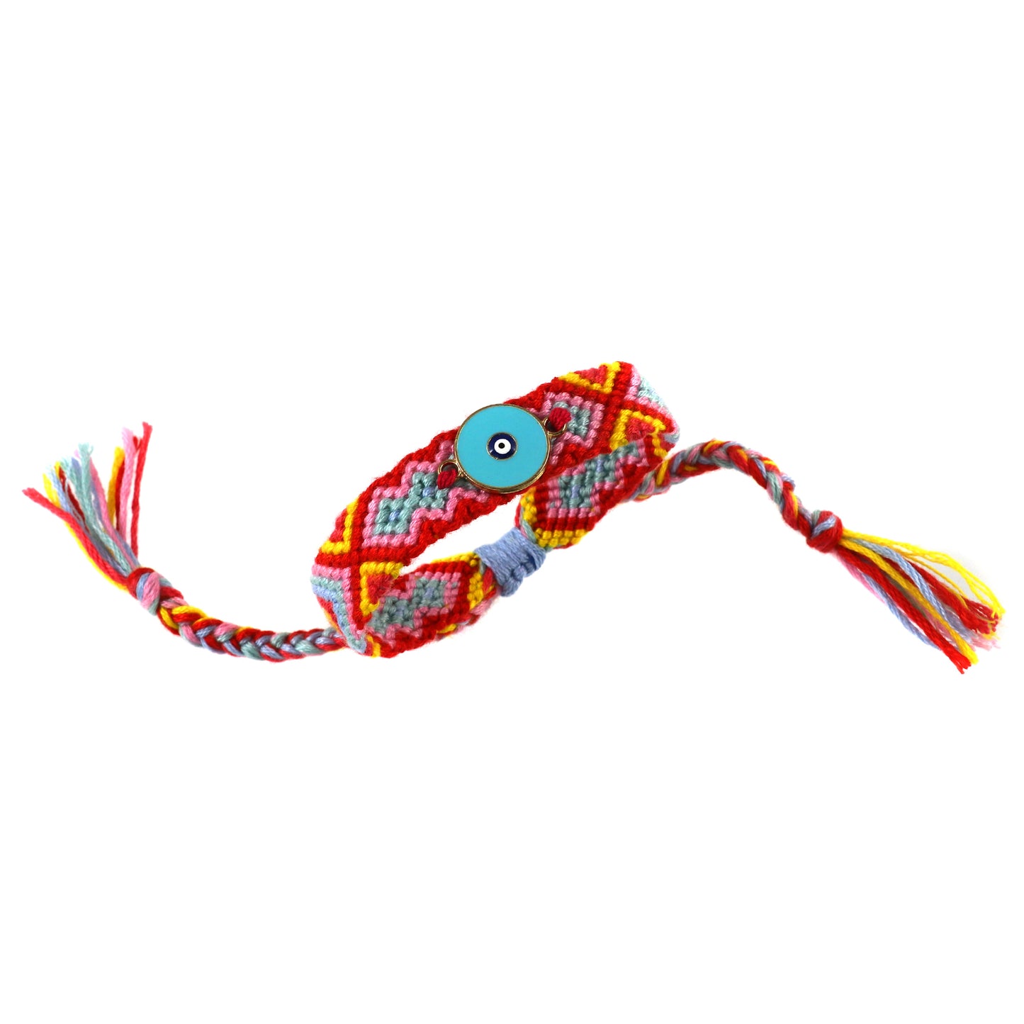 Handwoven Evil Eye Charm Bracelet