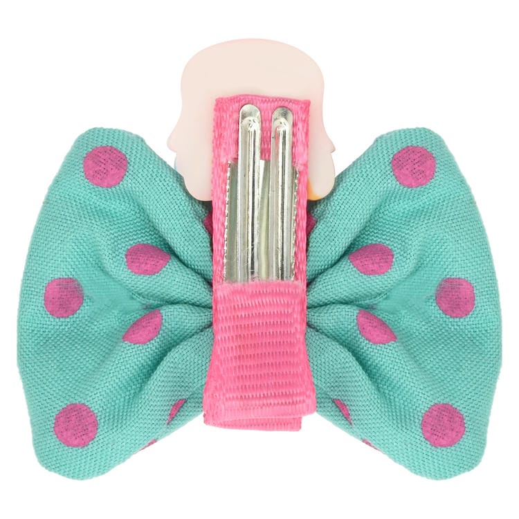 Set of 2 Smiling Ice-Cream Hair Clips with Beaded Bracelet Combo