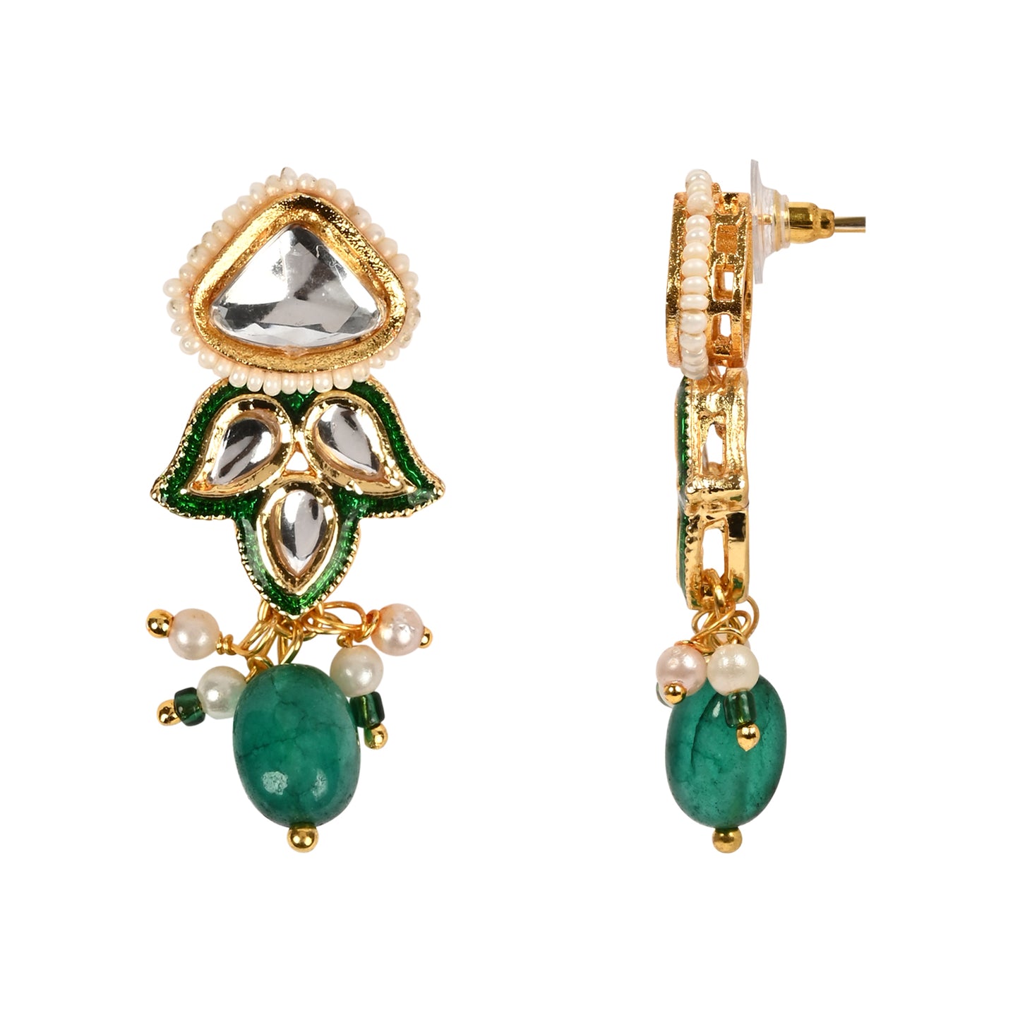 Kundan Lotus Jewellery Set for Girls