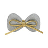 Bow Hair Clips [Set of 4] - Gold & Silver