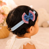 Denim Bow Headband