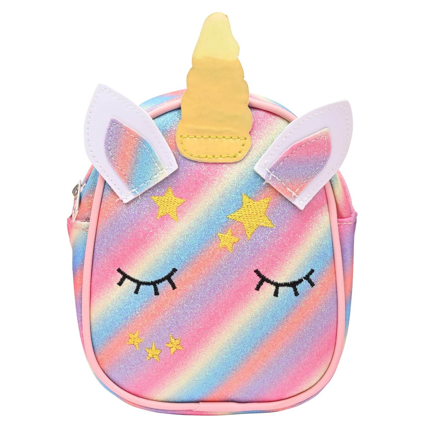 Unicorn Glitter Sling Bag - Light Pink