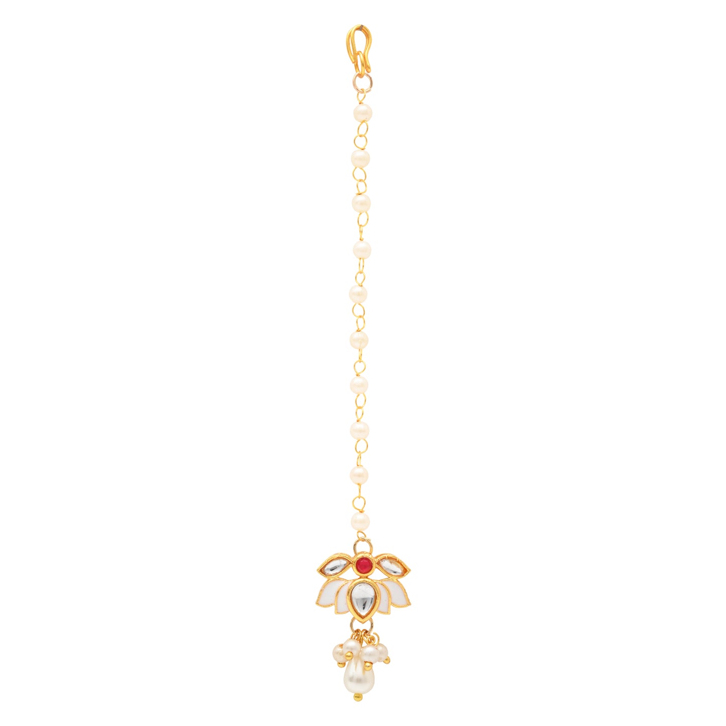 Kundan Lotus Jewellery Set for Girls