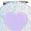 Glitter Heart Sling Bag - Silver