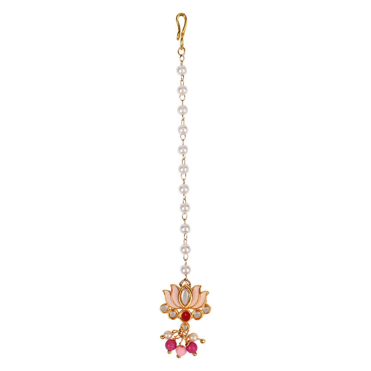 Kundan Lotus Jewellery Set for Girls