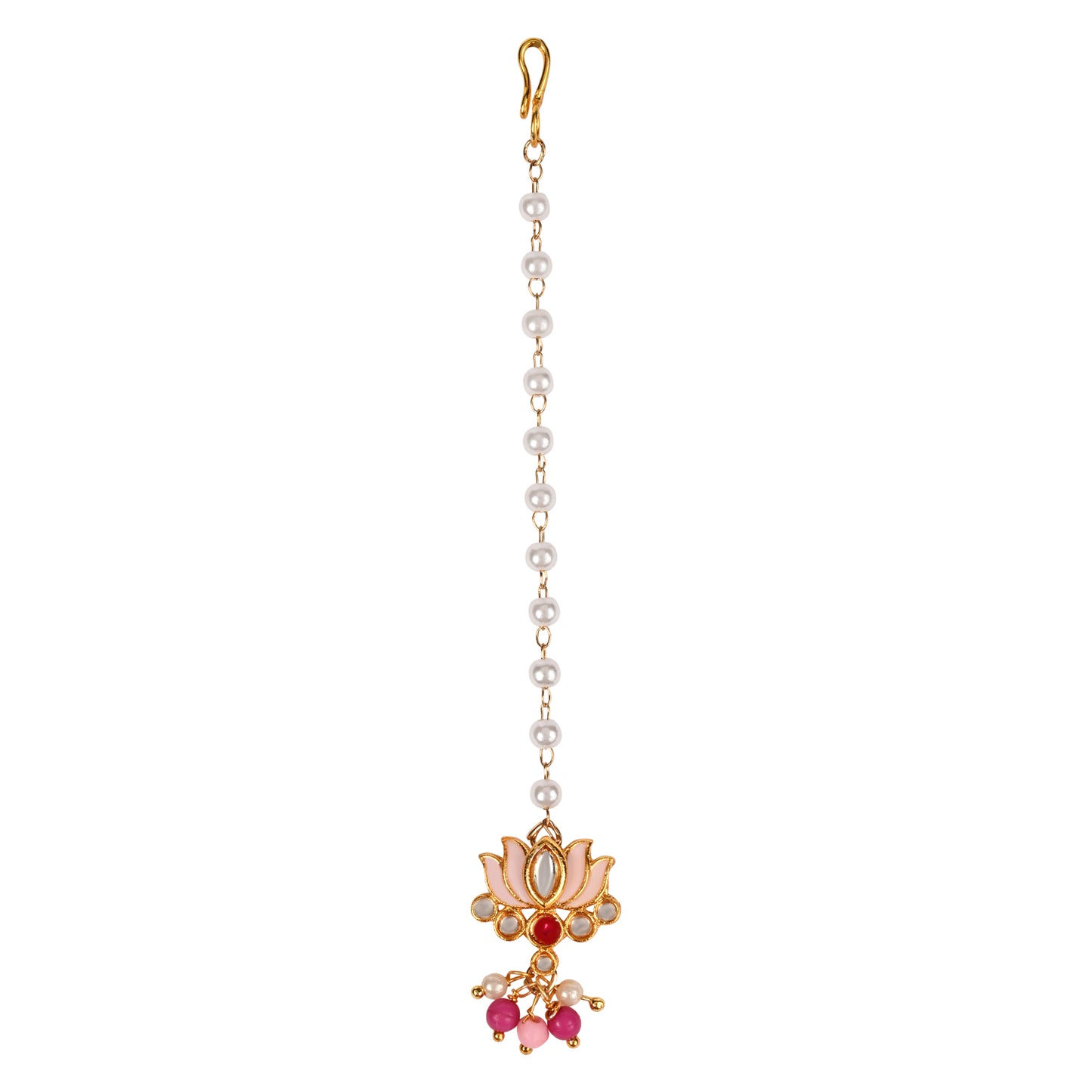 Kundan Lotus Jewellery Set for Girls