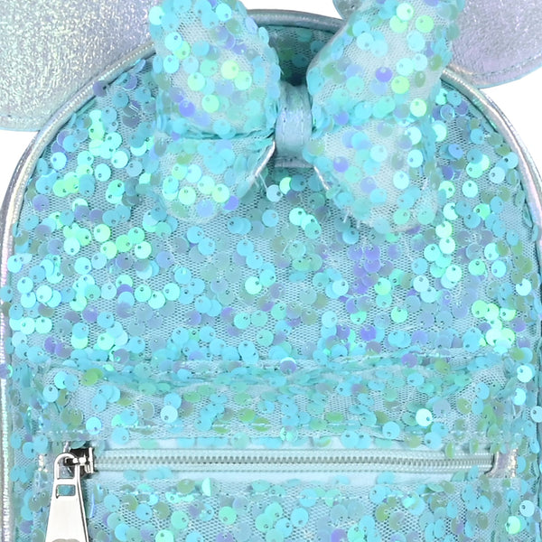 Sequin Glitter Backpack for Young Girls - Blue