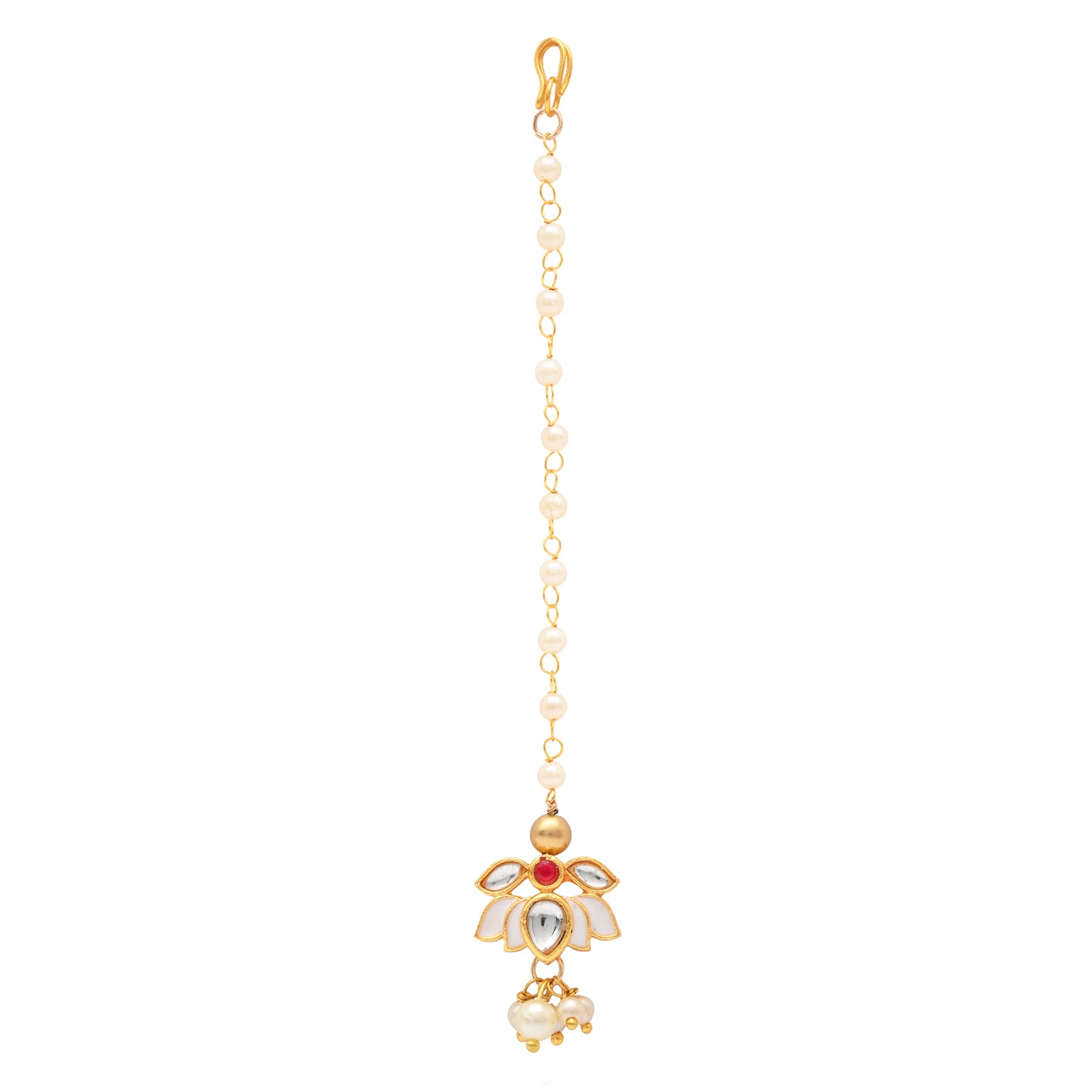 Kundan Lotus Jewellery Set for Girls