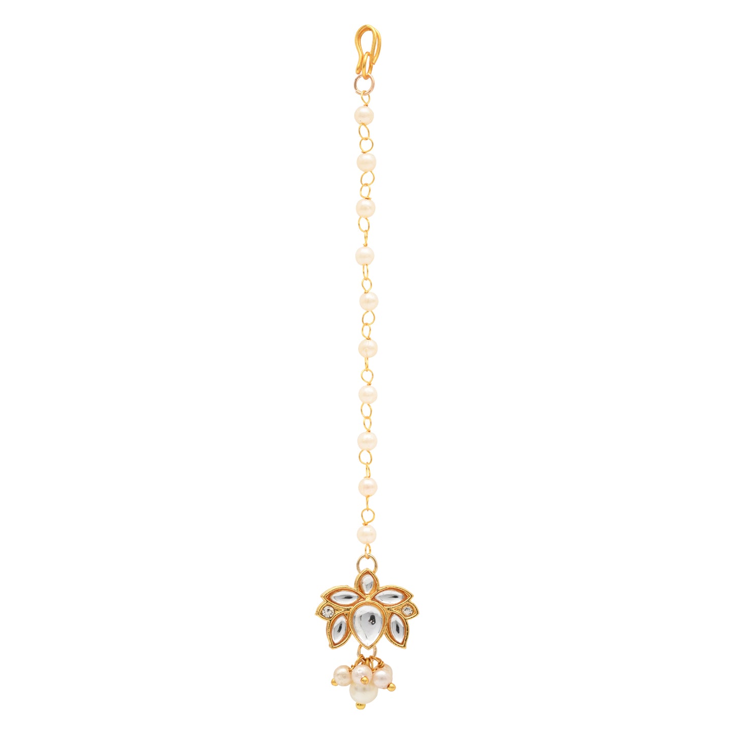 Kundan Lotus Jewellery Set for Girls