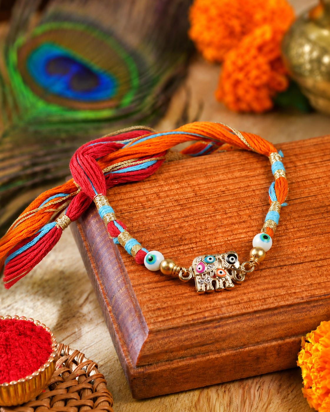 Elephant Evil Eye Rakhi
