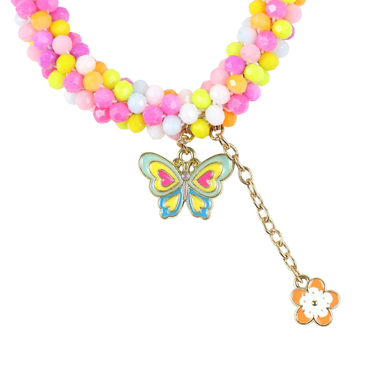 Butterfly Charm Beaded Bracelet