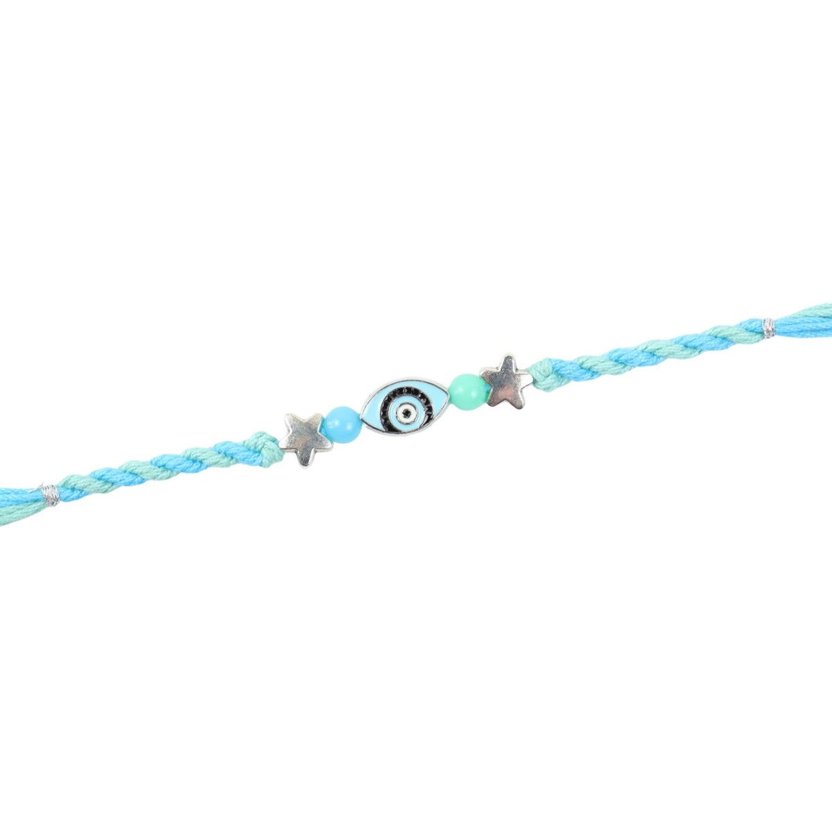 Evil Eye Star Weaved Rakhi