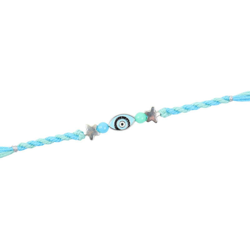 Evil Eye Star Weaved Rakhi