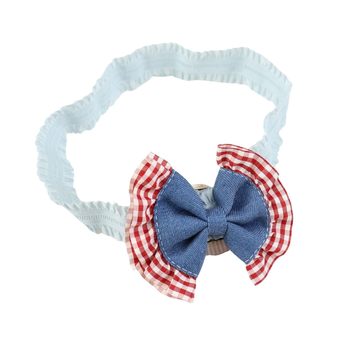 Denim Bow Headband
