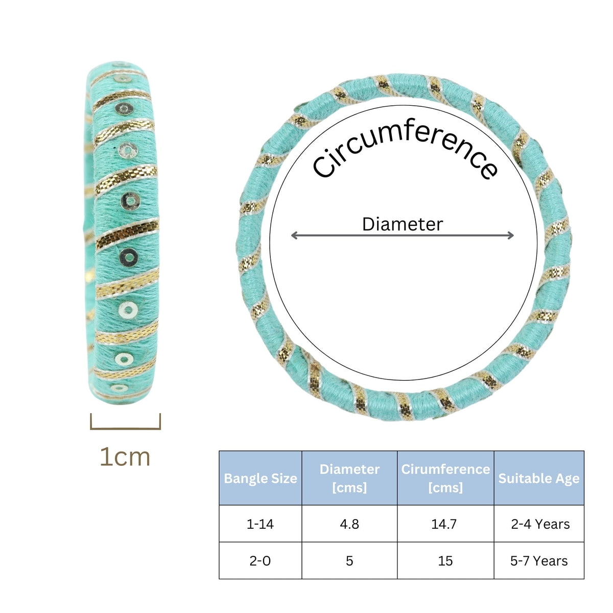 Gota Pati Thread Bangles [Set of 2]