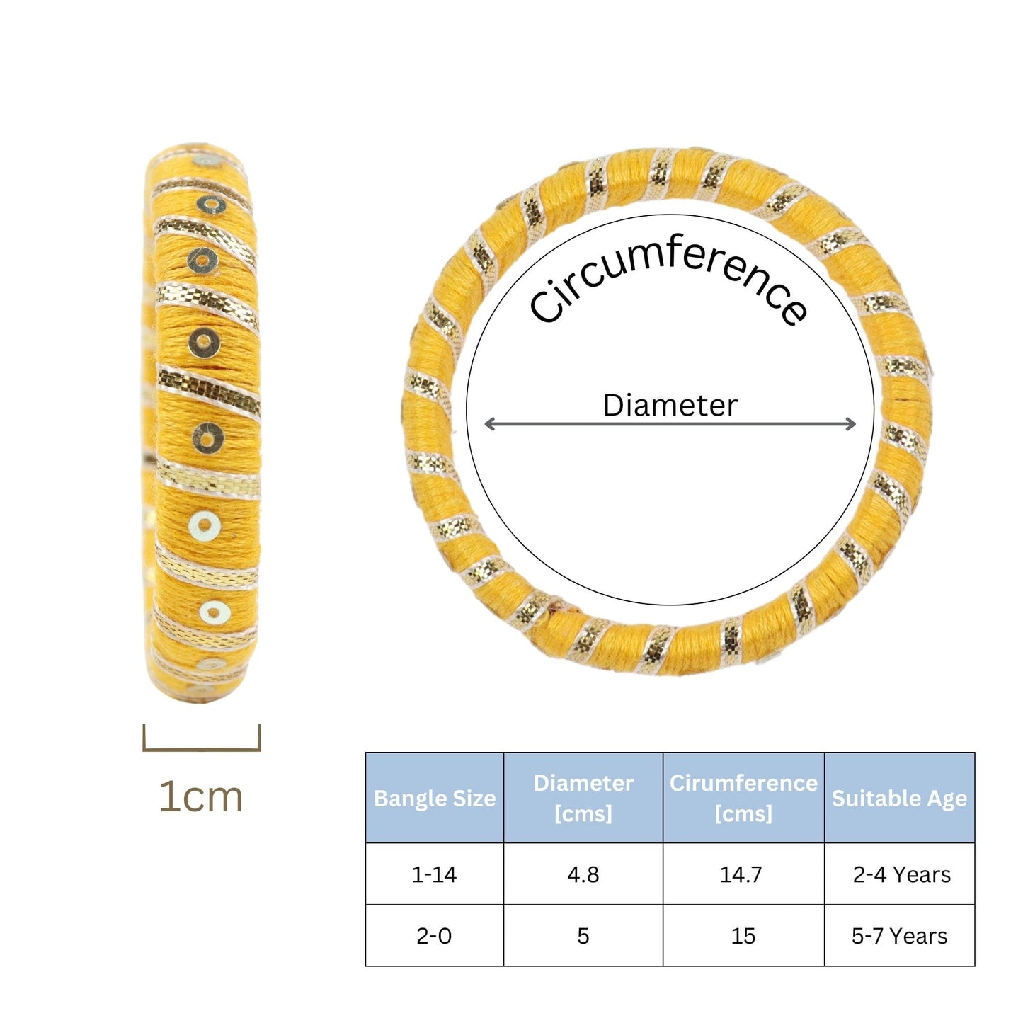 Gota Pati Thread Bangles [Set of 2]