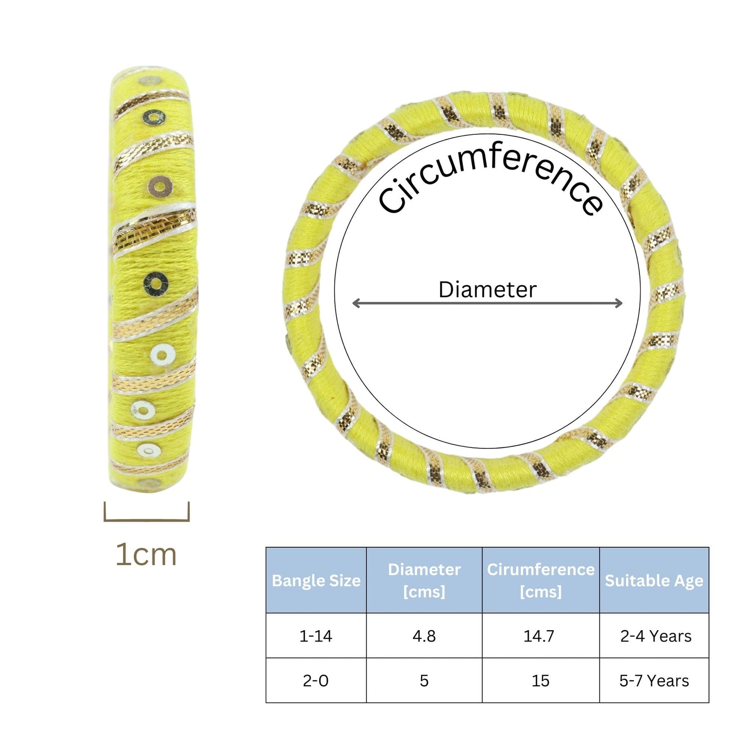 Gota Pati Thread Bangles [Set of 2]