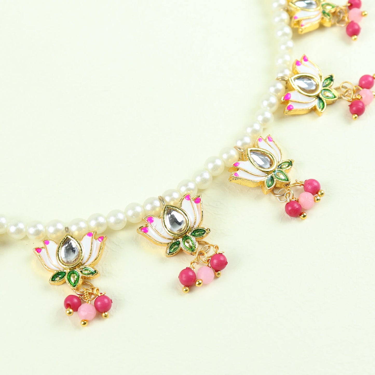 Meenakari Kundan Jewellery Set