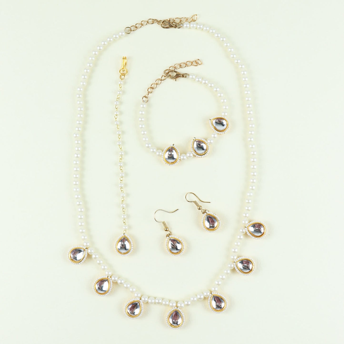 Kundan Stone Jewellery Set