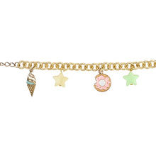 Load image into Gallery viewer, Multi-Charm Donut Chain Bracelet
