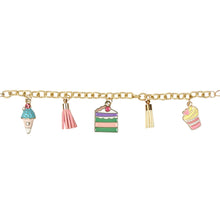 Load image into Gallery viewer, Multi-Charm Cake Chain Bracelet
