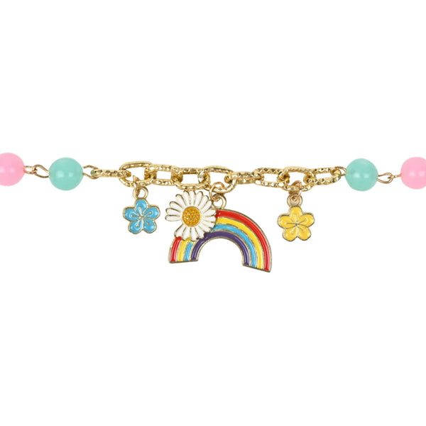 Multi-Charm Rainbow Chain Bracelet