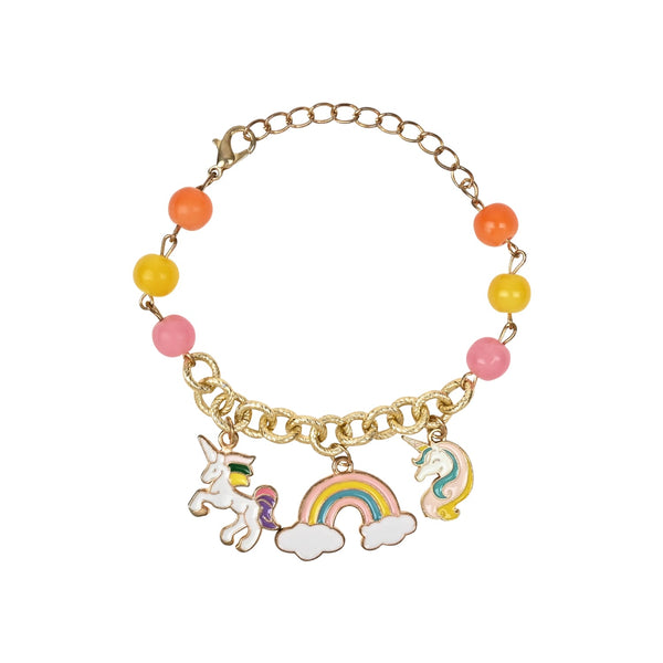 Multi-Charm Unicorn Chain Bracelet