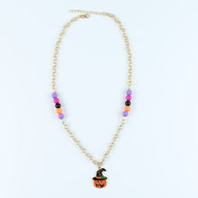 Load image into Gallery viewer, Halloween Pumpkin Necklace
