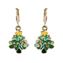 Load image into Gallery viewer, Christmas Tree Charm Jewellery Set Green::Red
