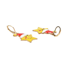 Load image into Gallery viewer, Santa Claus Charms Christmas Drop Earrings  Yellow::Red
