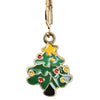 Christmas Tree Charms Drop Earrings Green