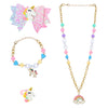 Rainbow Unicorn Rainbow Charms Jewellery Set - Pink & Blue