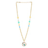 Unicorn Star Charm Necklace & Bracelet Set - Blue