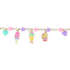 Cup Cake Ice-Cream Multi-Charms Bracelet - Pink & Yellow