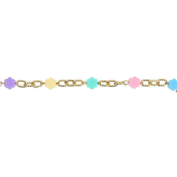 Butterfly Charm Chain Bracelet - Blue
