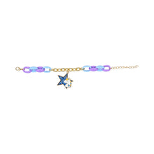 Load image into Gallery viewer, Star Unicorn Charm Bracelet - Blue
