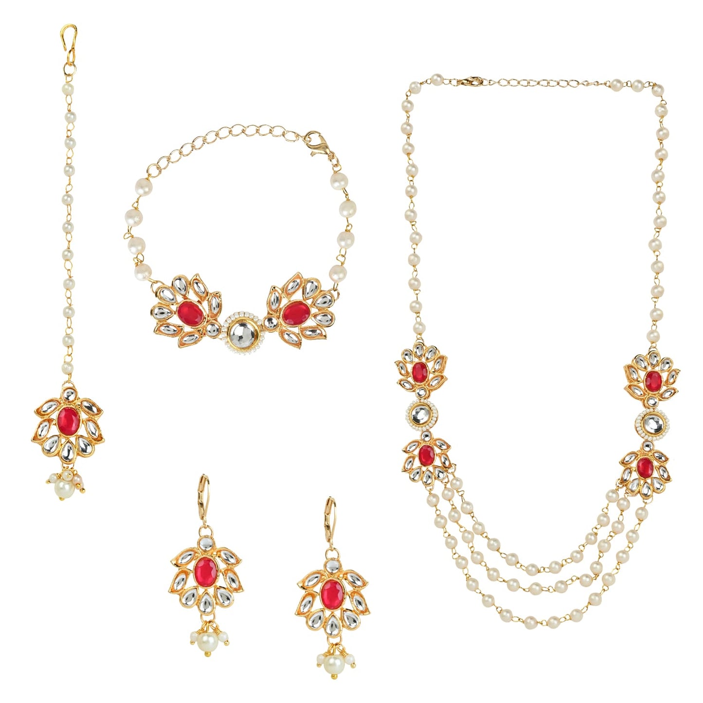 Kundan Stone Jewellery Set