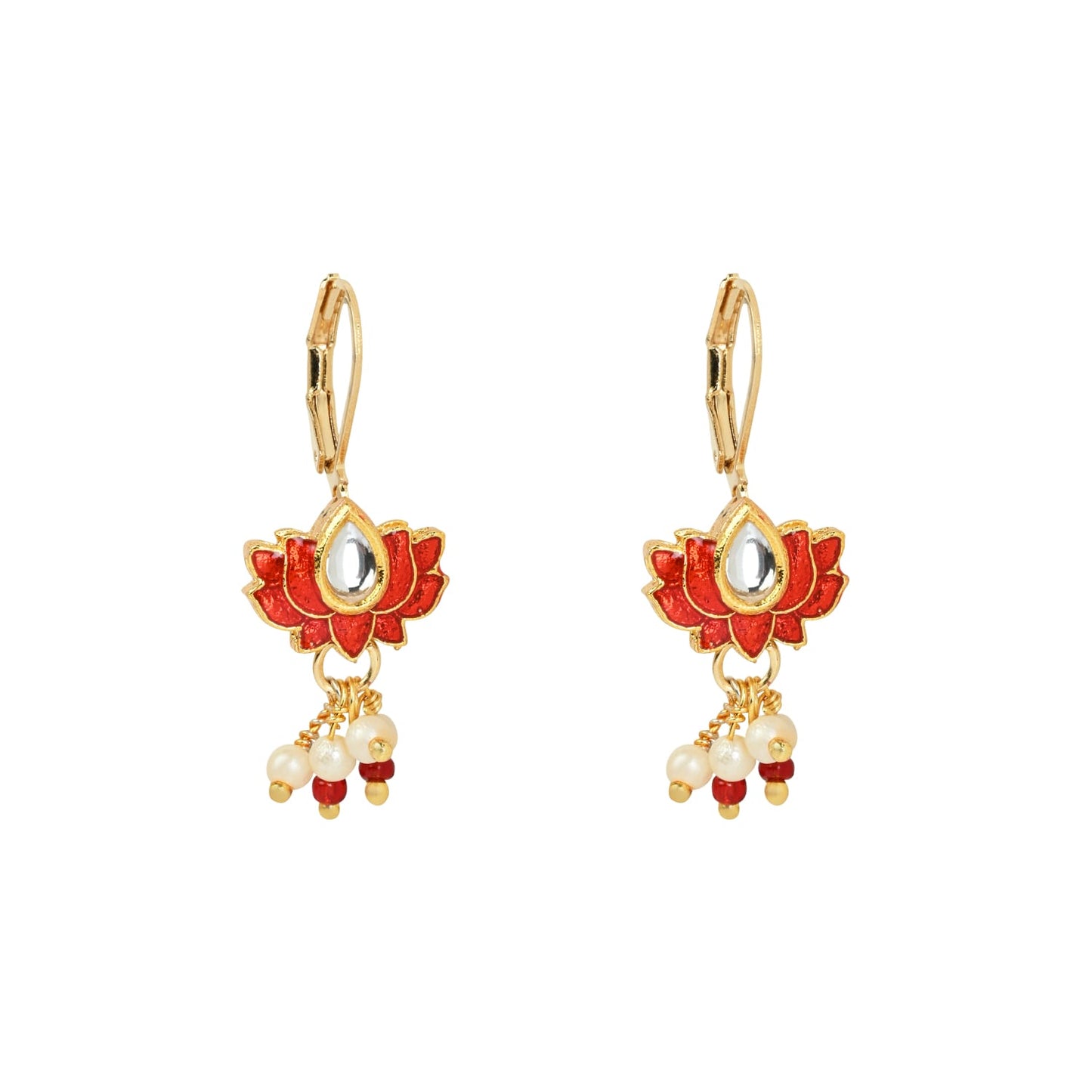 Meenakari Kundan Stone Jewellery Set