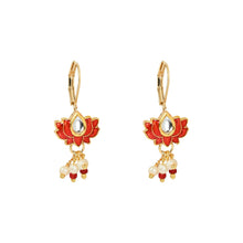 Load image into Gallery viewer, Meenakari Kundan Stone Jewellery Set
