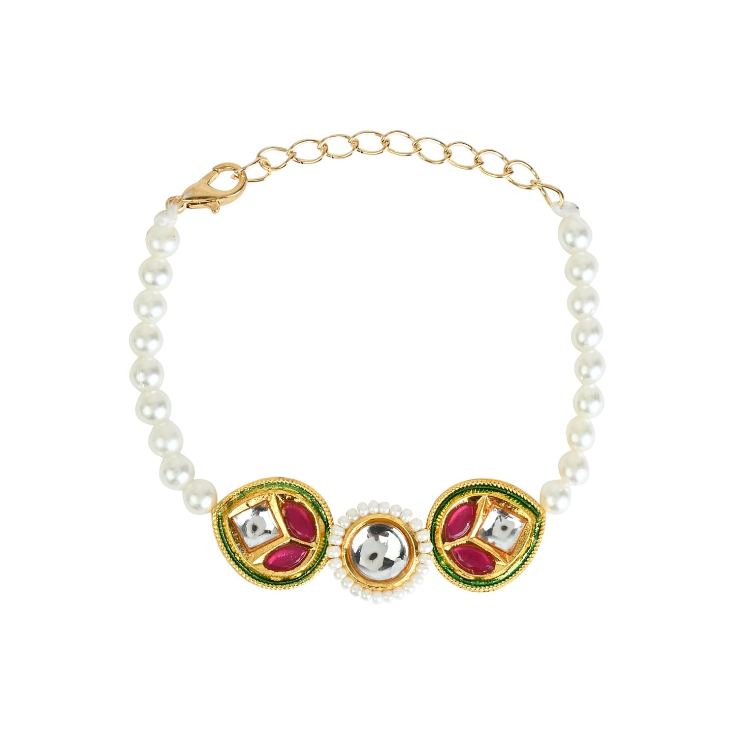 Meenakari Kundan Stone Jewellery Set