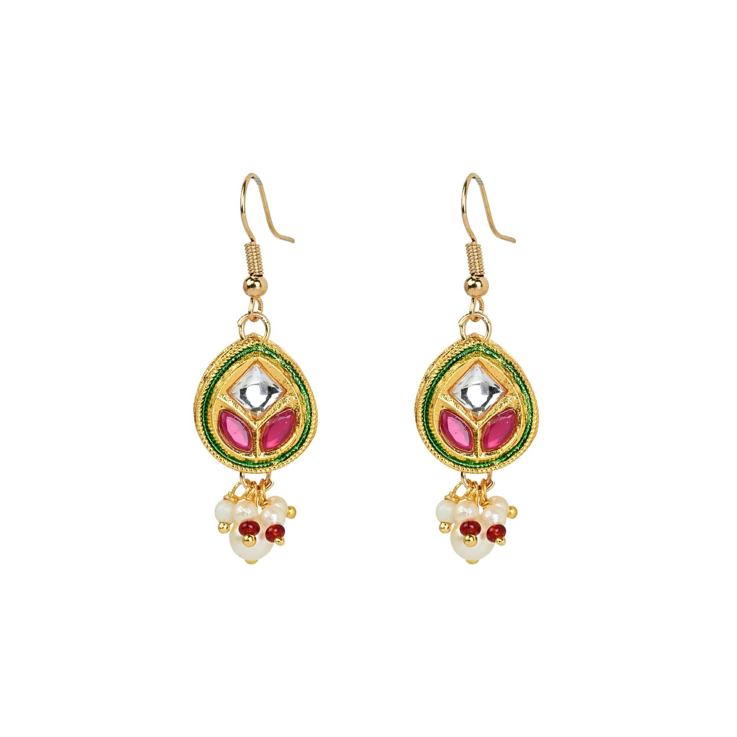 Meenakari Kundan Stone Jewellery Set